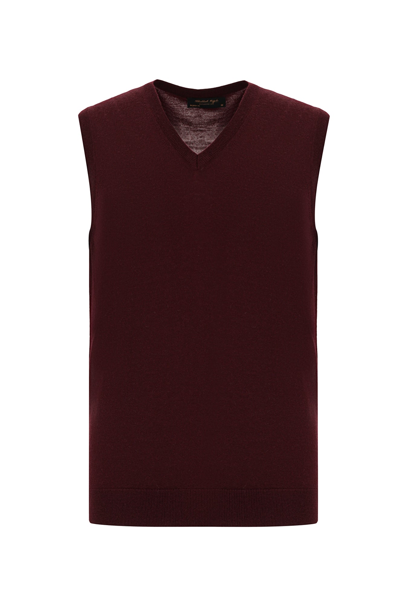 Koyu Bordo Regular Fit Düz Yün Süveter