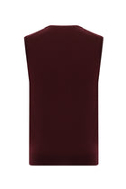 Koyu Bordo Regular Fit Düz Yün Süveter