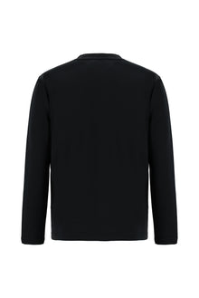 Siyah V Yaka Dü?meli Nak??l? Yün Triko H?rka-Abdullah Ki??l?