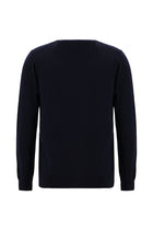 Koyu Lacivert V Yaka Dü?meli Nak??l? Yün Triko H?rka-Abdullah Ki??l?