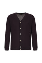 Mürdüm Yün Triko Hırka