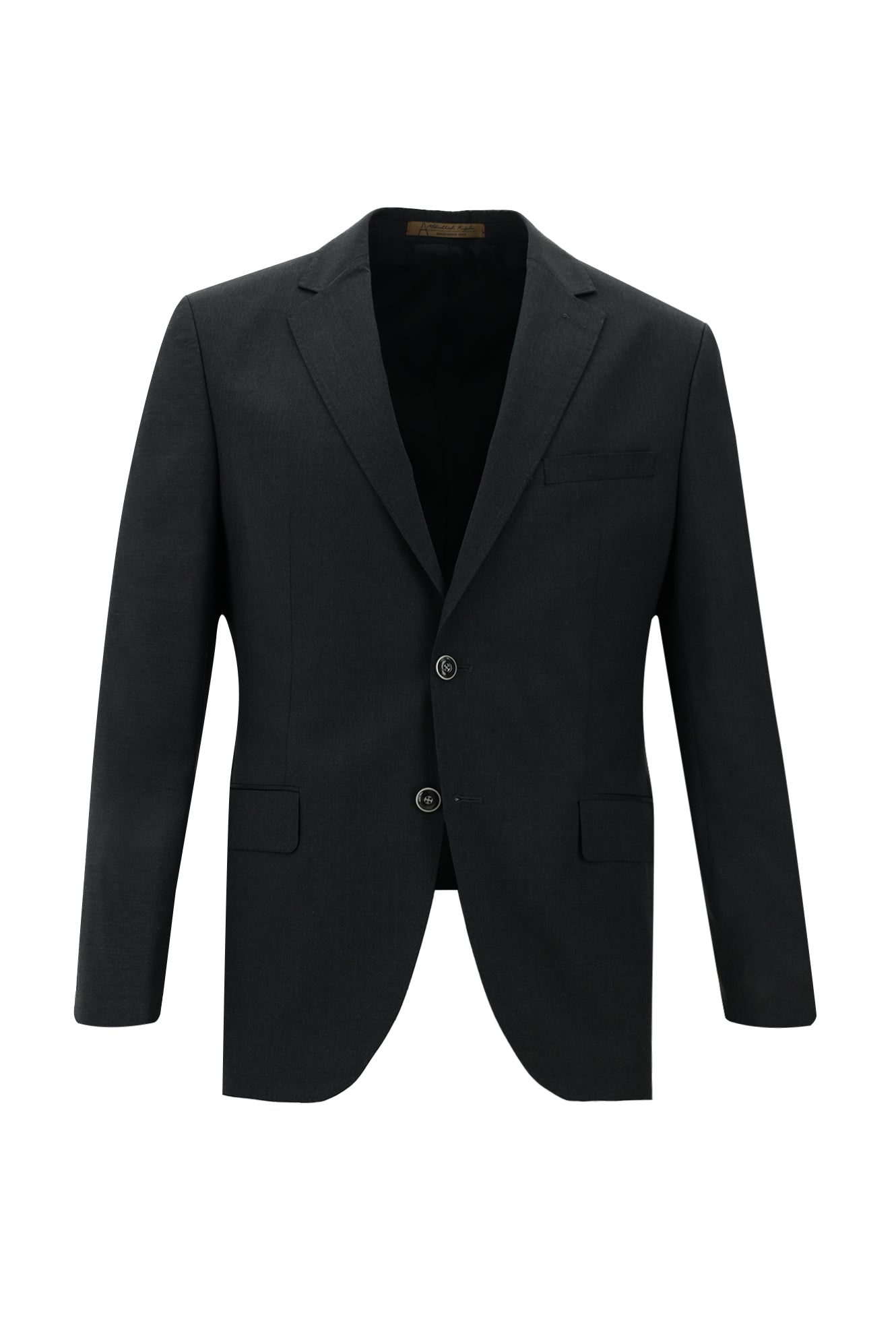 Orta Antrasit Slim Fit Dar Kesim Klasik Yün Takım Elbise