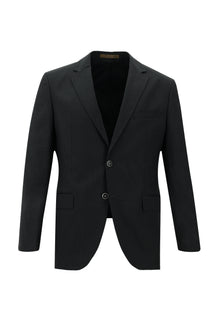 Orta Antrasit Slim Fit Dar Kesim Klasik Yün Takım Elbise