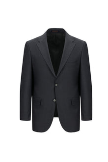 Koyu Füme Regular Fit Yünlü Beli Lastikli İpli Takım Elbise