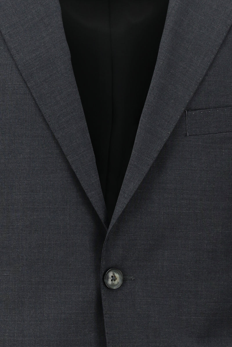 Koyu Füme Regular Fit Yünlü Beli Lastikli İpli Takım Elbise