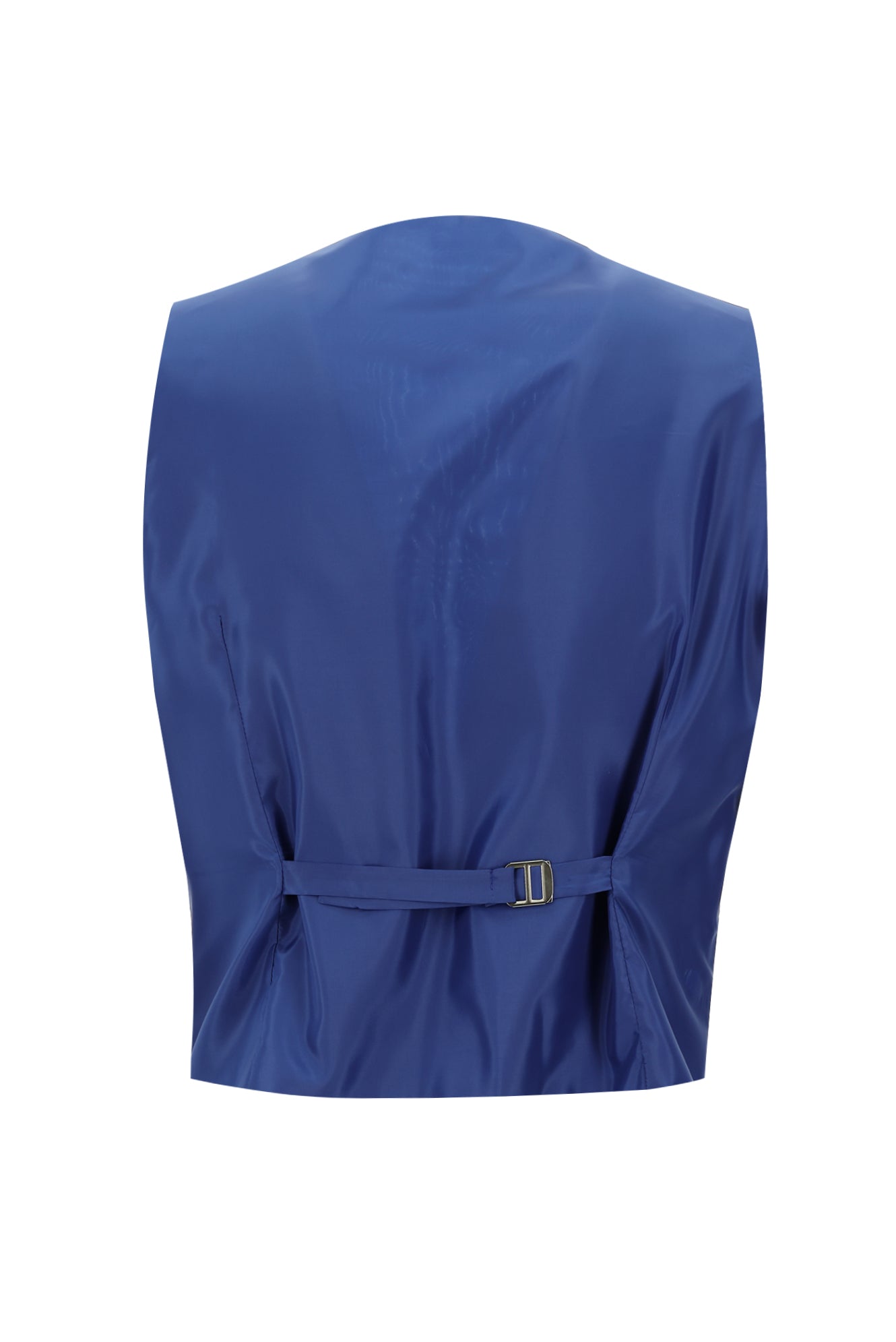 Koyu Lacivert Regular Fit Yünlü Kombinli Yelekli Ekose Takım Elbise