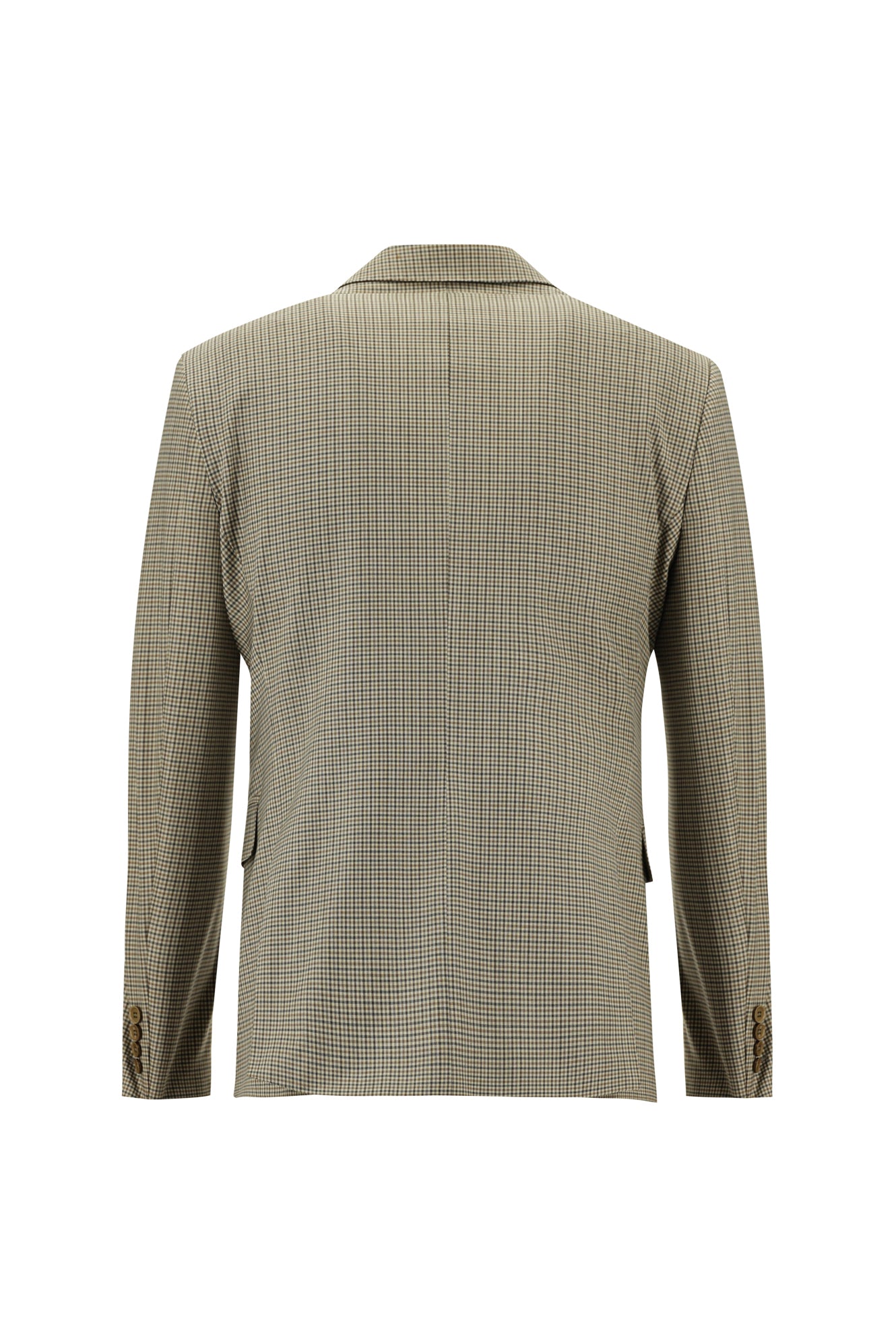 Koyu Bej Slim Fit Dar Kesim Yünlü Kombinli Takım Elbise