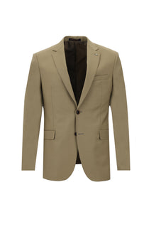 Orta Vizon Slim Fit Dar Kesim Yünlü Klasik Takım Elbise