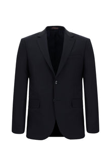 Koyu Lacivert 7 Drop Slim Fit Dar Kesim Yünlü Tak?m Elbise-Abdullah Ki??l?