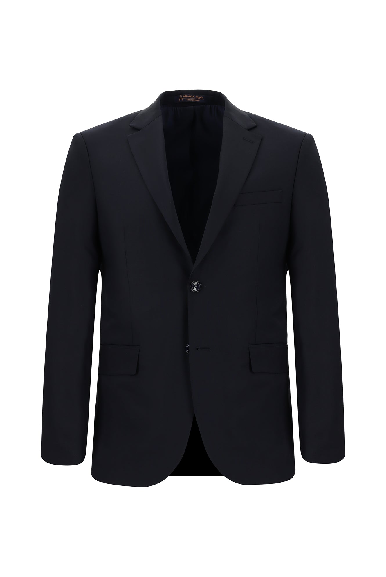 Koyu Lacivert Slim Fit Dar Kesim Yünlü Klasik Takım Elbise