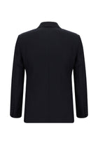 Koyu Lacivert Slim Fit Dar Kesim Yünlü Klasik Takım Elbise