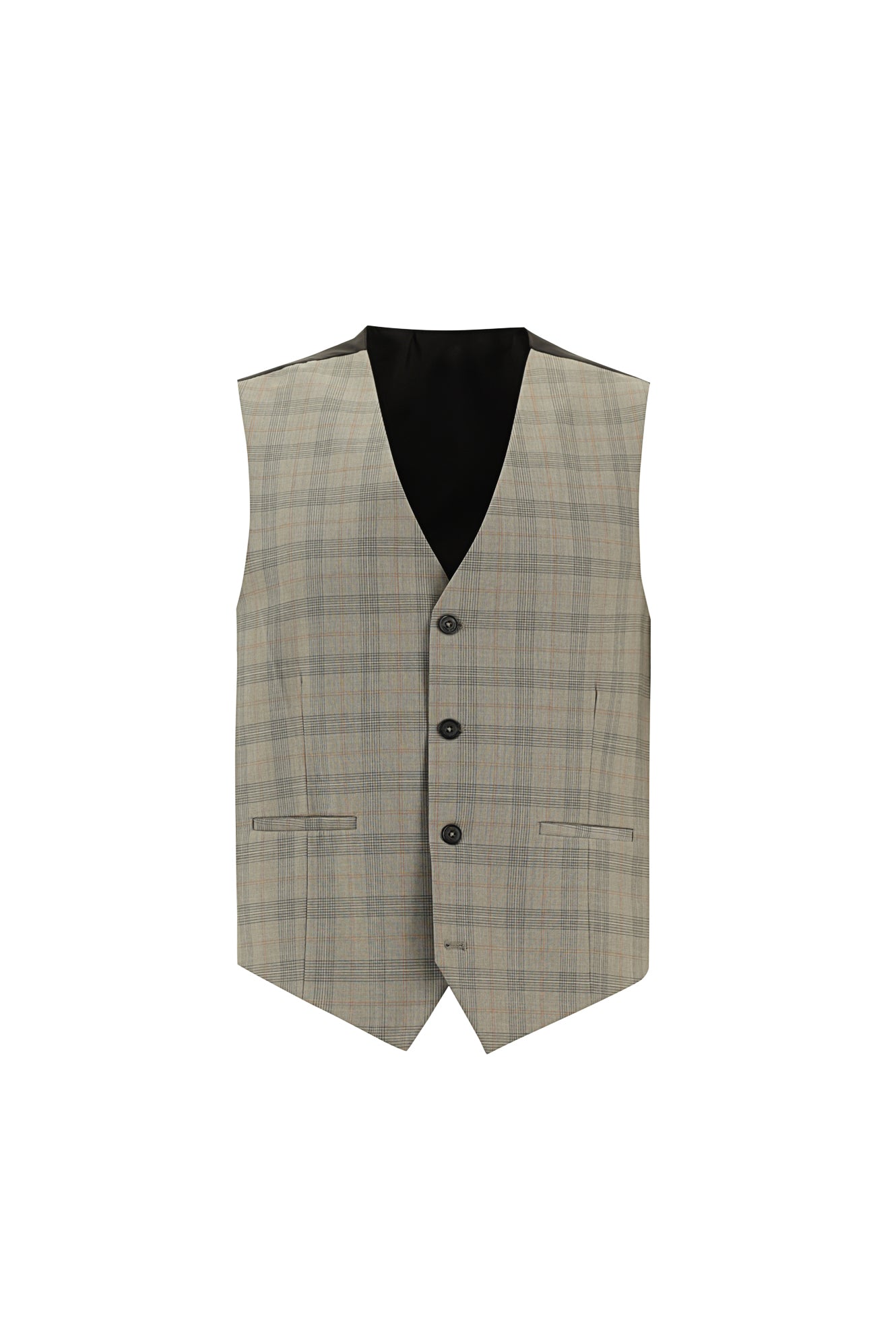 Koyu Kahve Slim Fit Dar Kesim Yünlü Kombinli Yelekli Takım Elbise