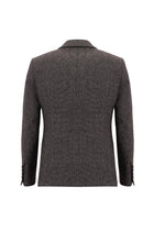 Koyu Bordo Slim Fit Dar Kesim Kombinli Yelekli Yünlü Keten Takım Elbise