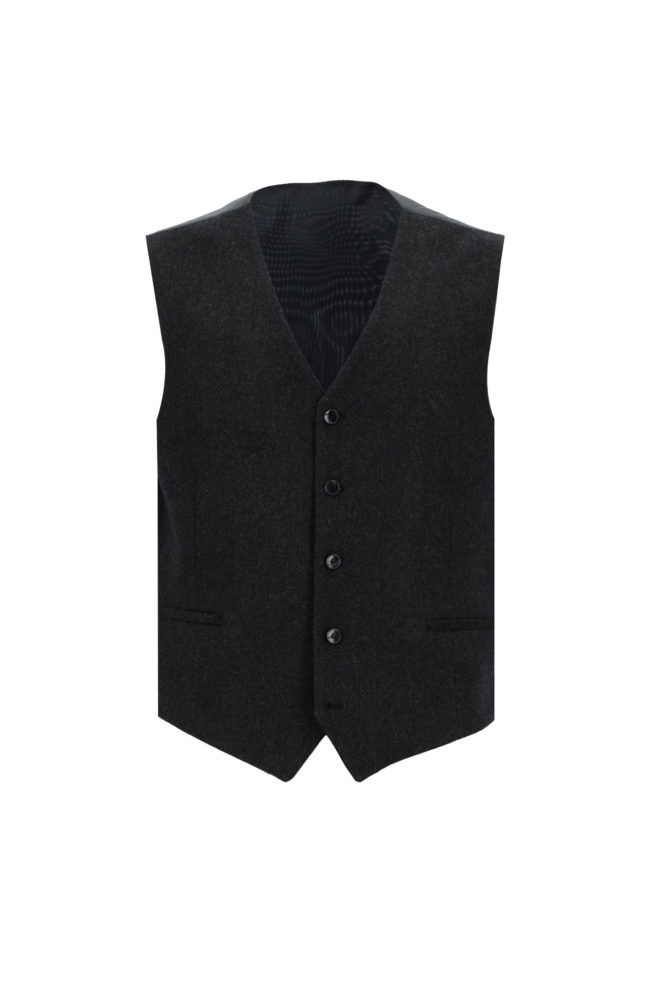 Açık Kahve  Relaxed Fit Rahat Kesim Kombinli Ekose Yelekli Takım Elbise