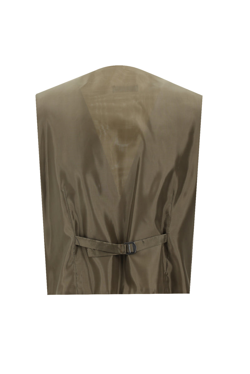 Orta Vizon Regular Fit Yünlü Kombinli Yelekli Takım Elbise