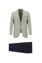 Açık Gri Relaxed Fit Rahat Kesim Yünlü Kombinli Takım Elbise