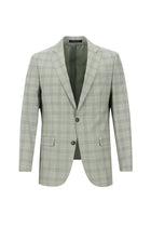 Açık Gri Relaxed Fit Rahat Kesim Yünlü Kombinli Takım Elbise