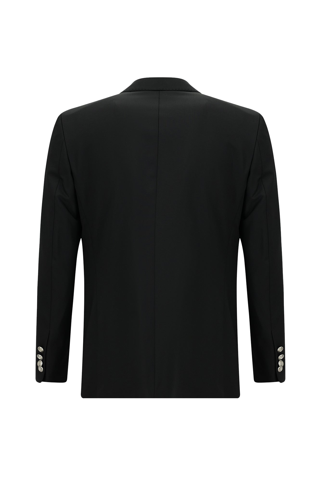 Siyah Regular Fit Yünlü Klasik Blazer Ceket