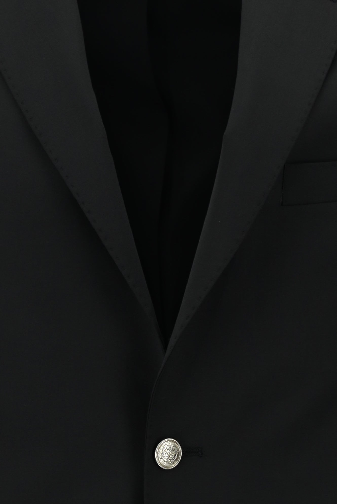 Siyah 6 Drop Regular Fit Standart Kesim Yünlü Klasik Blazer Ceket-Abdullah Ki??l?