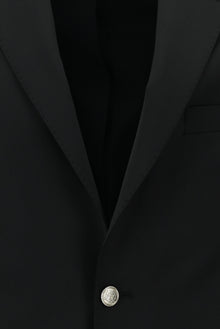 Siyah 6 Drop Regular Fit Standart Kesim Yünlü Klasik Blazer Ceket-Abdullah Ki??l?