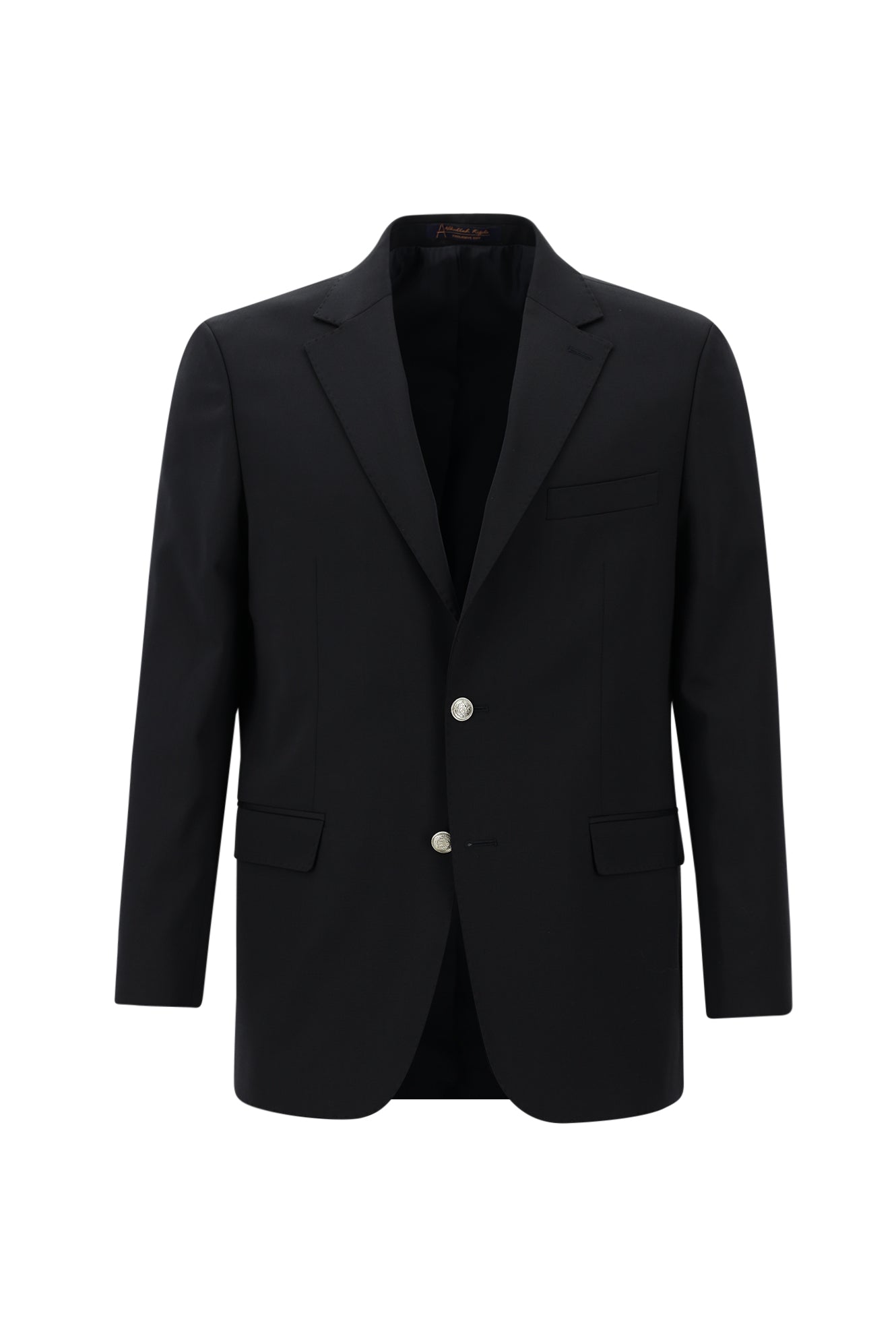 Siyah Lacivert Relaxed Fit Rahat Kesim Yünlü Klasik Blazer Ceket