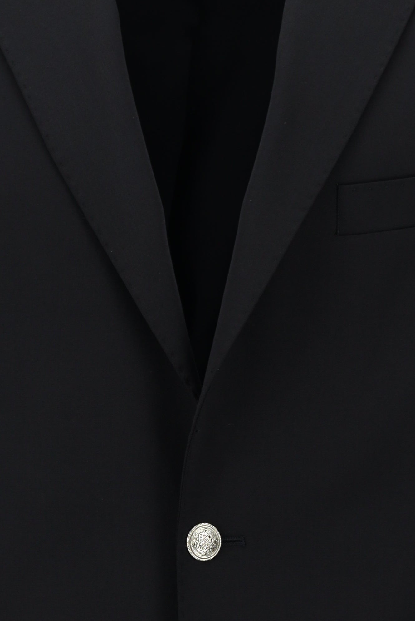 Siyah Lacivert Relaxed Fit Rahat Kesim Yünlü Klasik Blazer Ceket