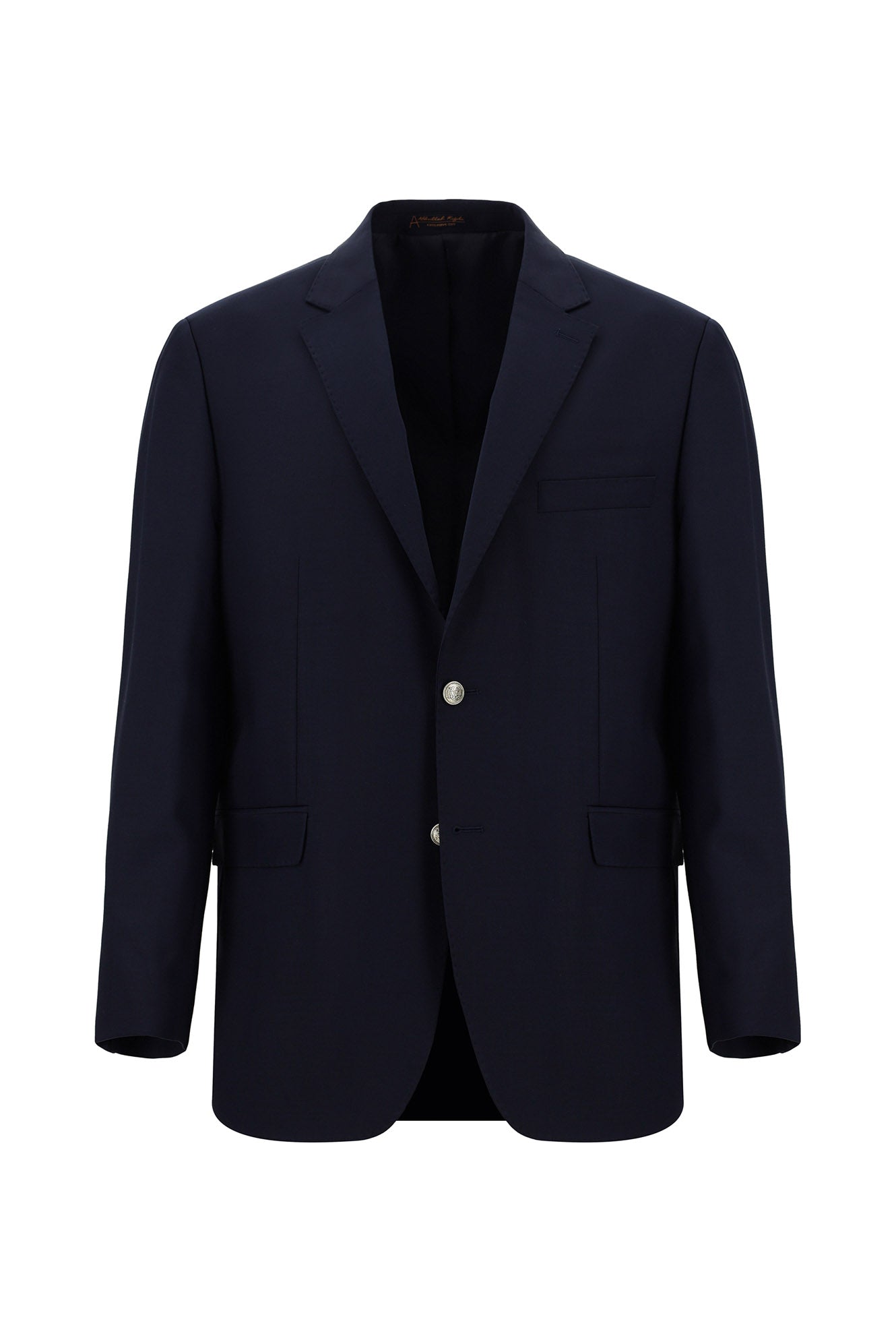 Koyu Lacivert Relaxed Fit Rahat Kesim Yünlü Klasik Blazer Ceket