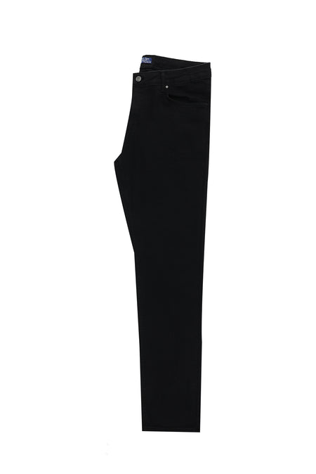 Siyah Regular Fit Standart Kesim Likral? Denim Pantolon-Abdullah Ki??l?