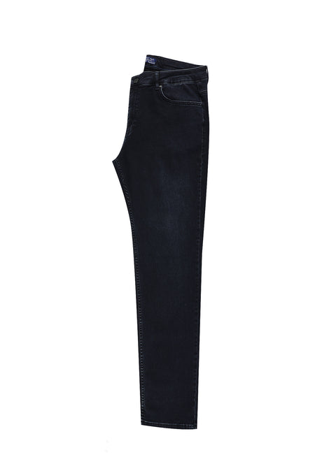 Koyu Lacivert Regular Fit Standart Kesim Likral? Denim Pantolon-Abdullah Ki??l?