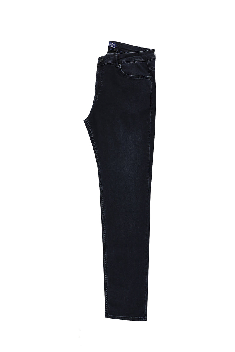 Koyu Lacivert Regular Fit Standart Kesim Likral? Denim Pantolon-Abdullah Ki??l?