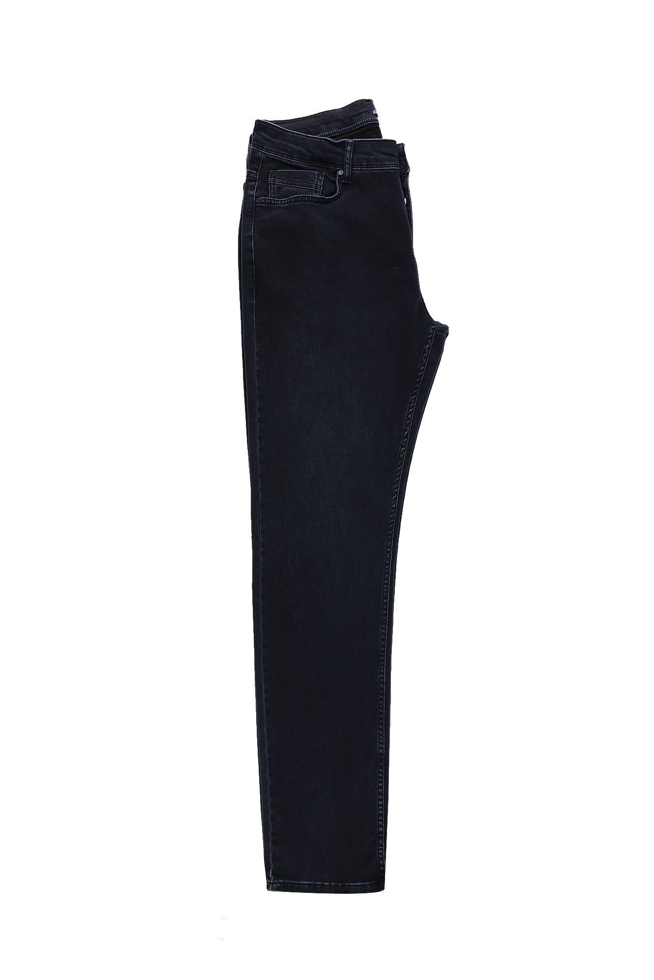 Koyu Lacivert Regular Fit Standart Kesim Likral? Denim Pantolon-Abdullah Ki??l?
