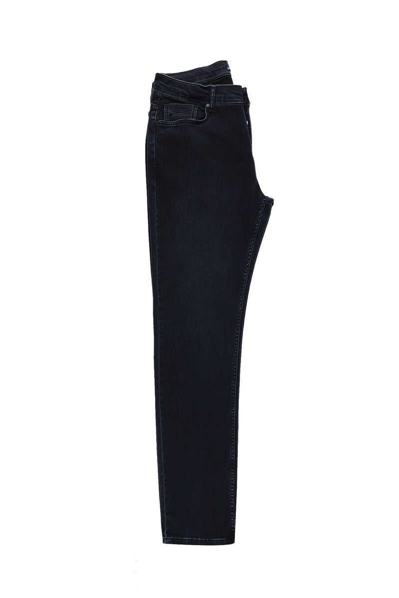 Koyu Lacivert Regular Fit Standart Kesim Likral? Denim Pantolon-Abdullah Ki??l?