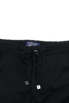 Siyah Slim Fit Dar Kesim Beli Lastikli İpli Likralı Klasik Kumaş Pantolon