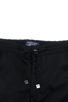 Siyah Slim Fit Dar Kesim Beli Lastikli İpli Likralı Klasik Kumaş Pantolon