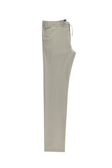 Açık Vizon Slim Fit Dar Kesim Beli Lastikli İpli Likralı Klasik Kumaş Pantolon