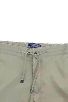 Açık Vizon Slim Fit Dar Kesim Beli Lastikli İpli Likralı Klasik Kumaş Pantolon