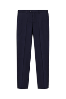 Orta Lacivert 7 Drop Slim Fit Dar Kesim Yünlü Klasik Kuma? Pantolon-Abdullah Ki??l?