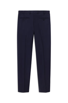 Orta Lacivert 4 Drop Relaxed Fit Rahat Kesim Yünlü Klasik Kuma? Pantolon-Abdullah Ki??l?