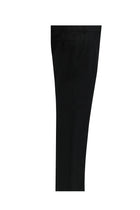 Siyah 4 Drop Relaxed Fit Rahat Kesim Yünlü Klasik Kuma? Pantolon-Abdullah Ki??l?