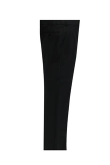 Siyah Regular Fit Yünlü Klasik Kumaş Pantolon