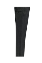 Koyu Füme Slim Fit Dar Kesim Yünlü Klasik Kumaş Pantolon