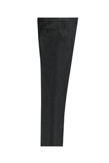 Koyu Füme Slim Fit Dar Kesim Yünlü Klasik Kumaş Pantolon