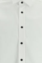Beyaz Ata Yaka Slim Fit Dar Kesim Pamuk Gömlek