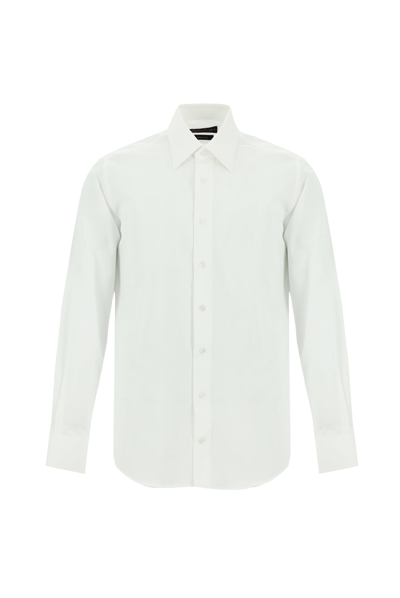 Beyaz Uzun Kol Slim Fit Dar Kesim Klasik Pamuk Gömlek