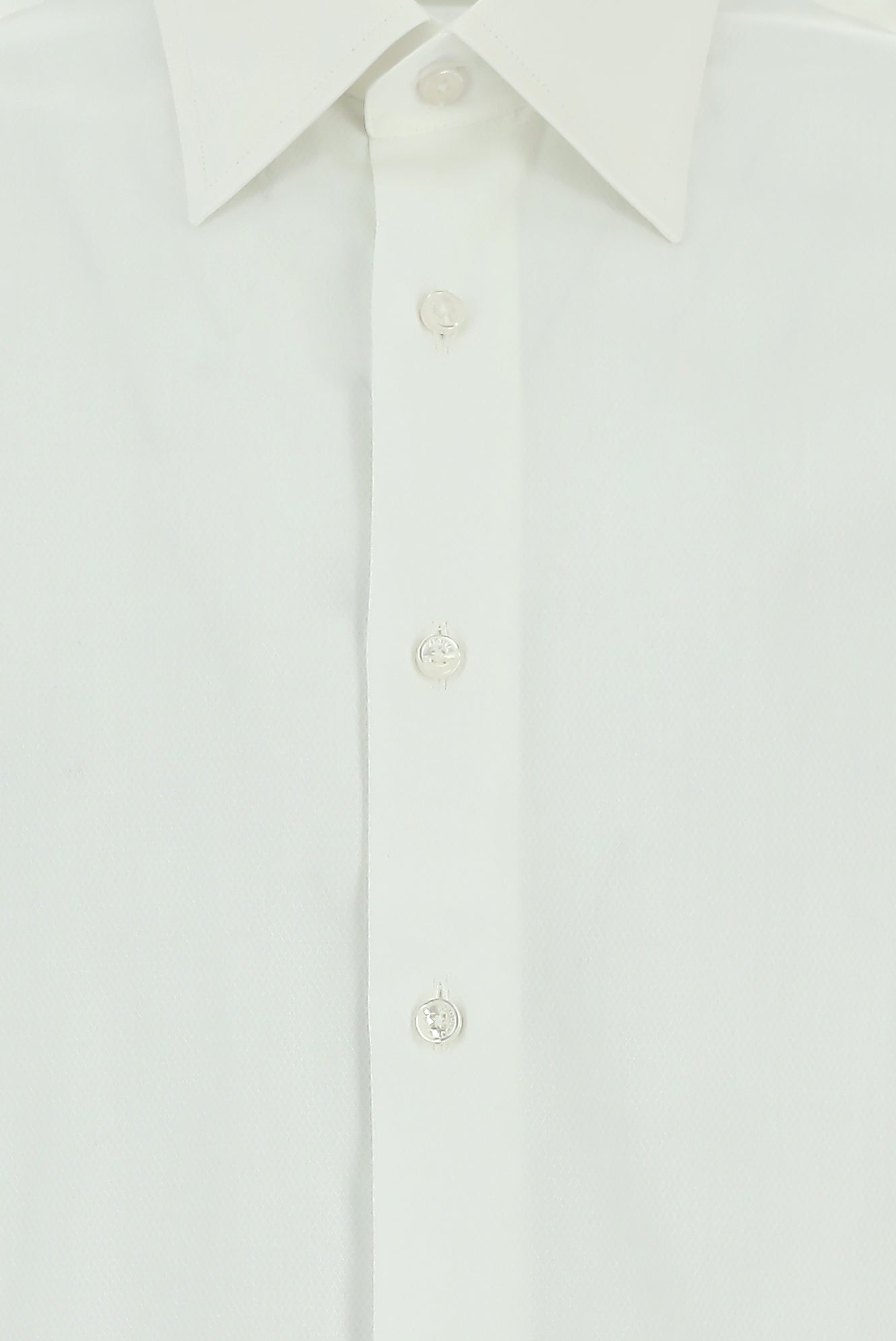 Beyaz Uzun Kol Slim Fit Dar Kesim Klasik Pamuk Gömlek