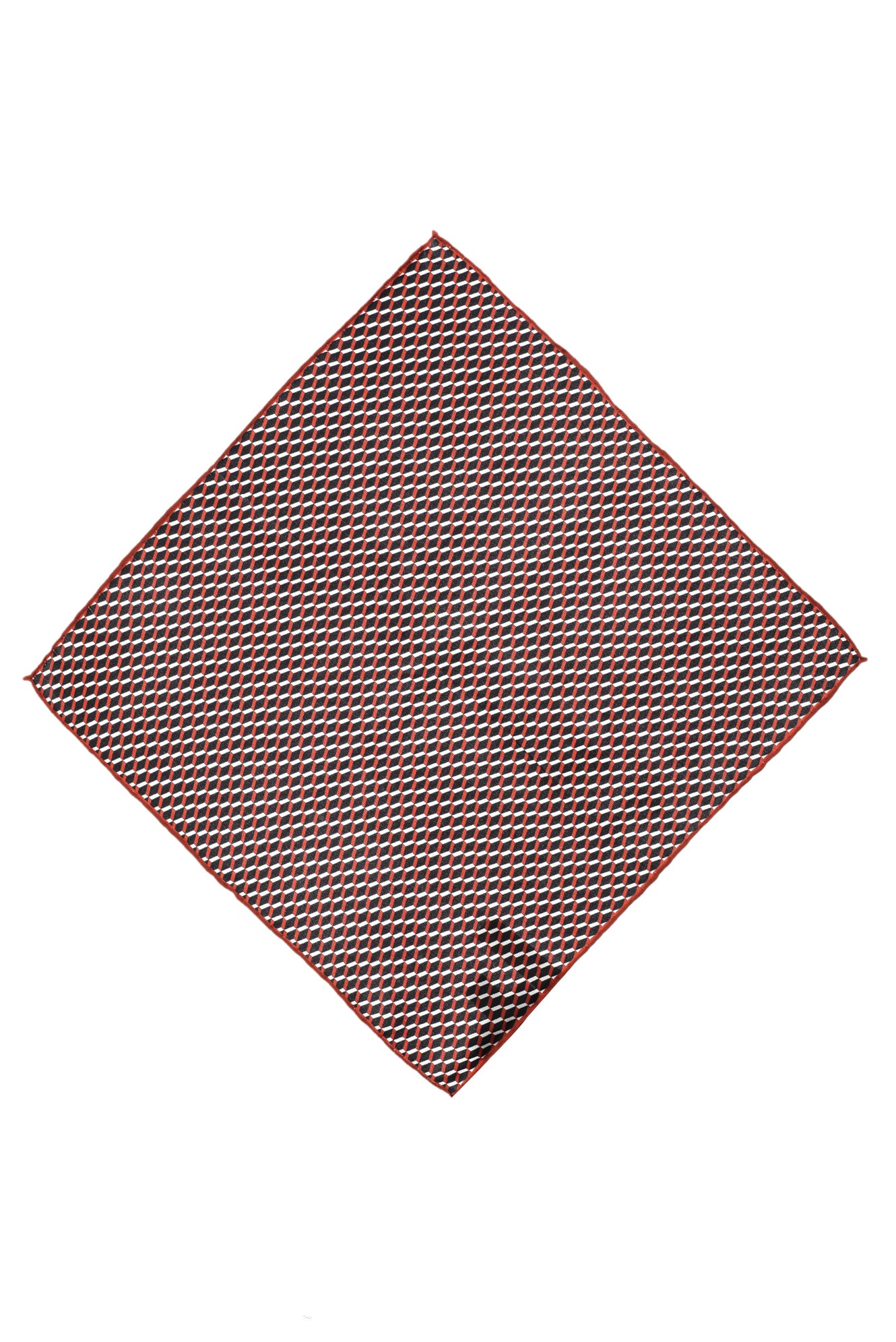 Koyu Bordo Desenli Mendil