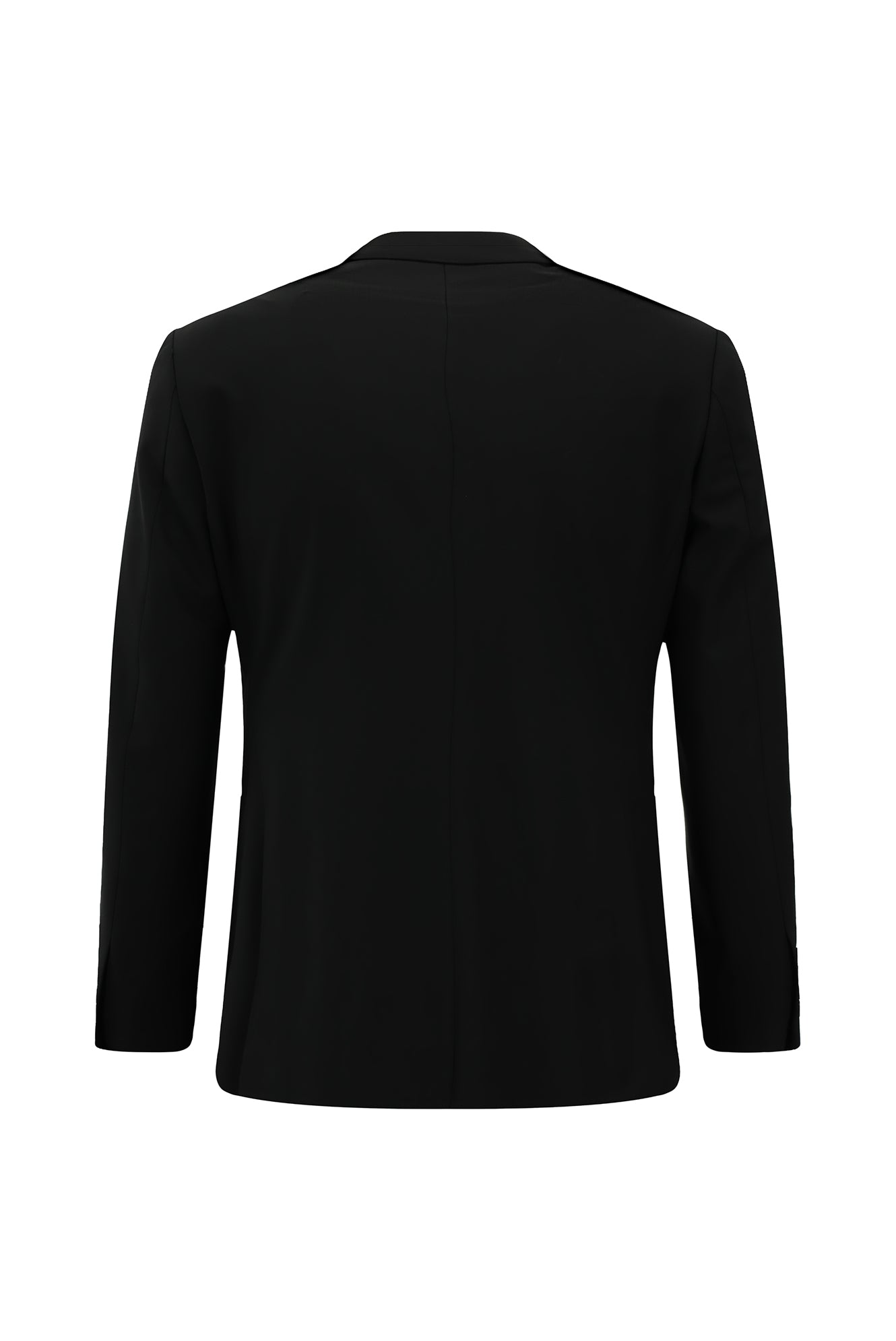 Siyah Regular Fit Çantalı Flex Suit Yünlü Klasik Takım Elbise