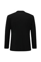 Siyah Regular Fit Çantalı Flex Suit Yünlü Klasik Takım Elbise