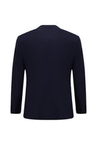 Koyu Lacivert Regular Fit Çantalı Flex Suit Yünlü Klasik Takım Elbise