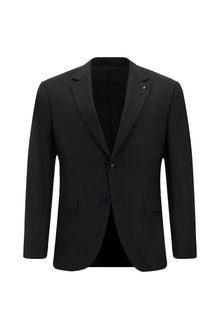 Koyu Füme 7 Drop Slim Fit Dar Kesim Çantal? Flex Suit Yünlü Tak?m Elbise-Abdullah Ki??l?